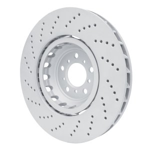 BMW M6 Gran Coupe Brake Rotor (1) - Right Front - R1 Concepts - Drilled Carbon Alloy GeoMET - `12-`19